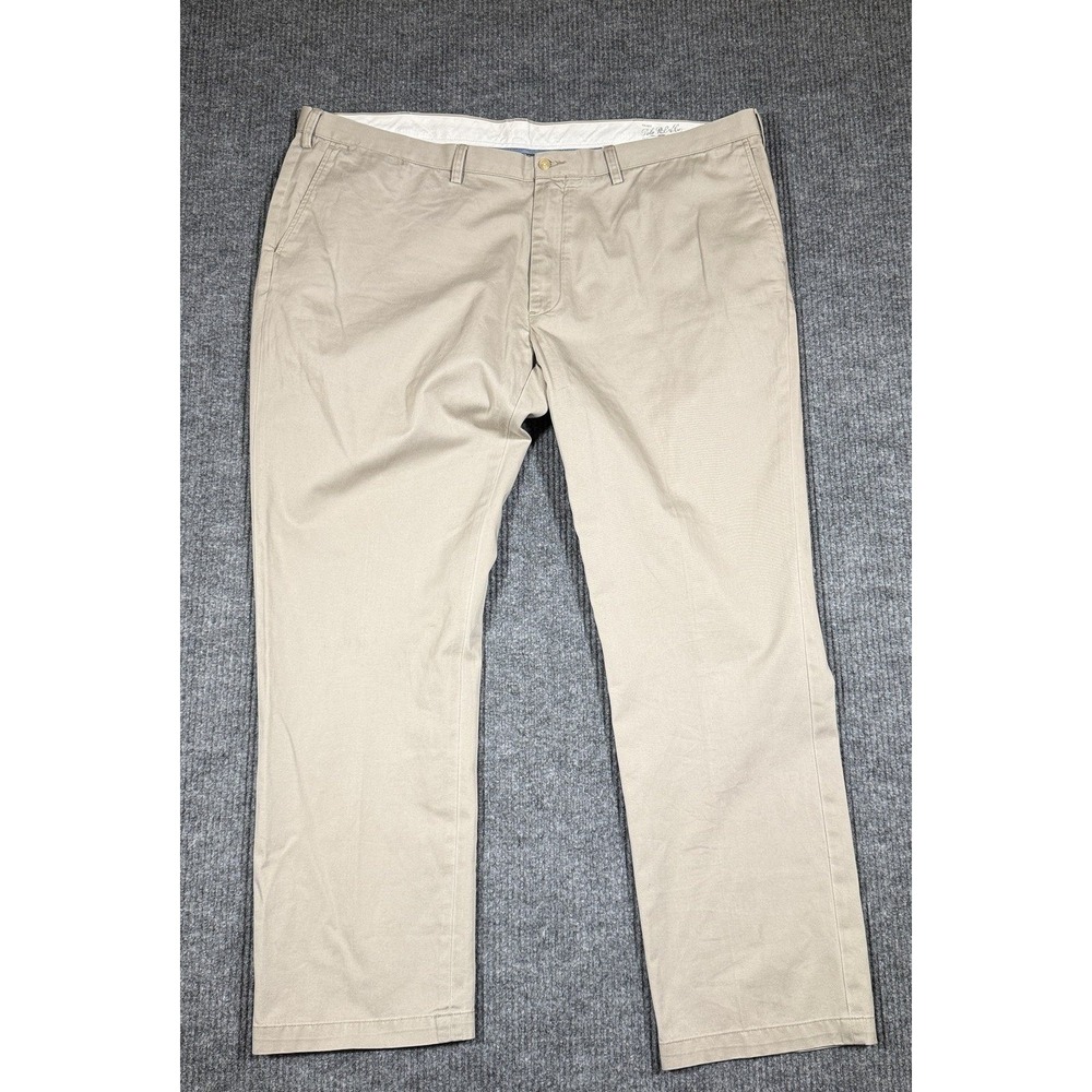 NWOT Polo Ralph Lauren Classic Fit Chino Pants Khaki Tan Mens 48x34 Cotton